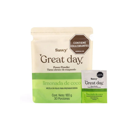 Citrato De Magnesio 180 G: Savvy Great Day (Coco, Rosada, Gingerine)