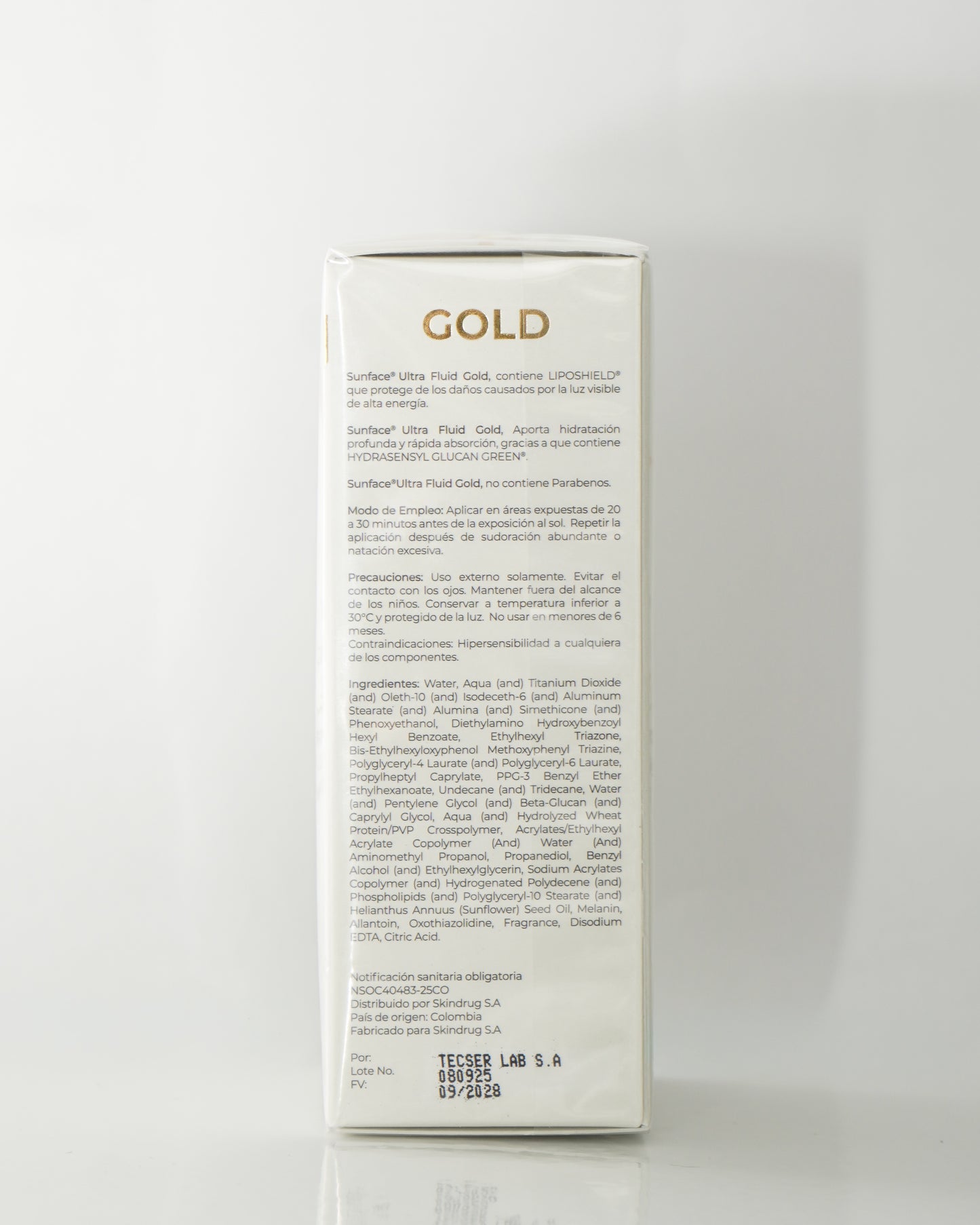SunFace Ultra Fluid Gold x 60 gr