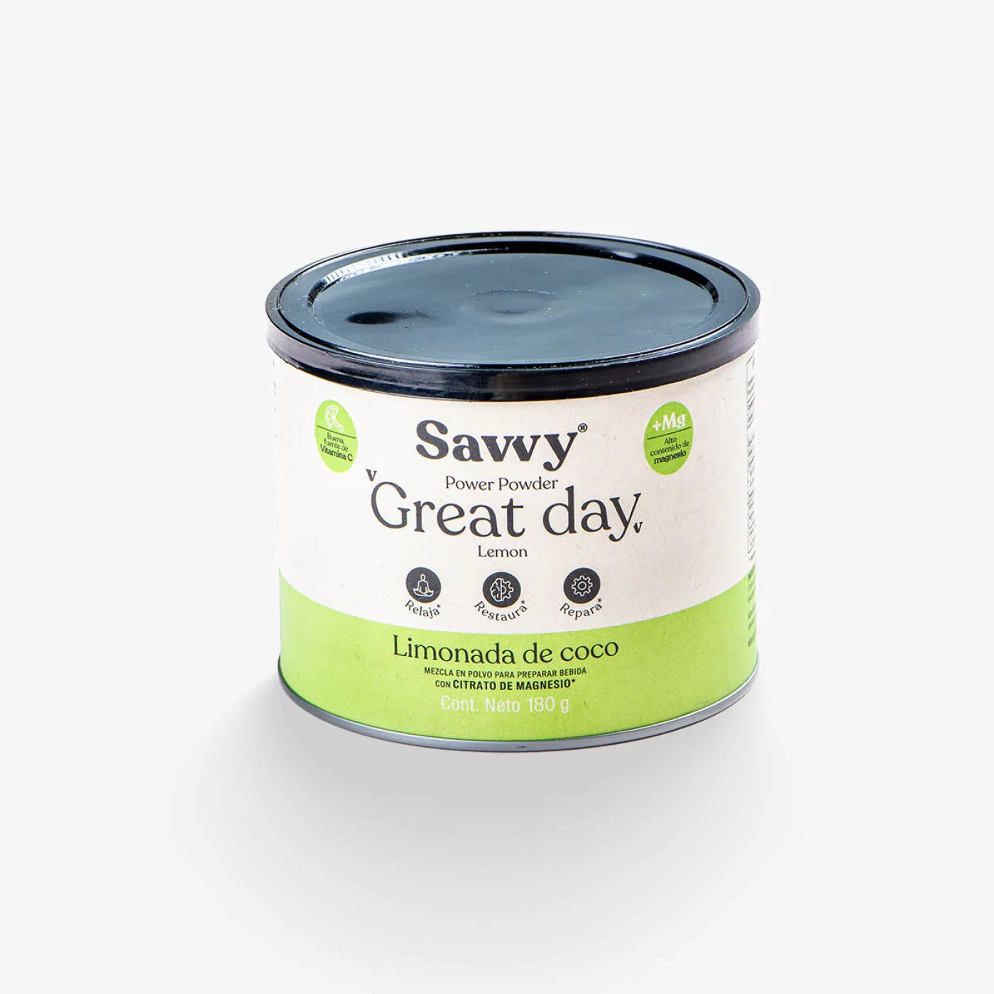 Citrato De Magnesio 180 G: Savvy Great Day (Coco, Rosada, Gingerine)