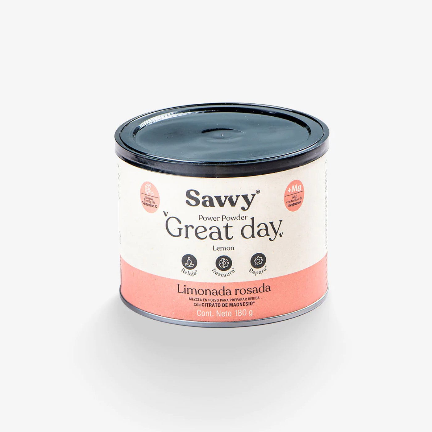 Citrato De Magnesio 180 G: Savvy Great Day (Coco, Rosada, Gingerine)